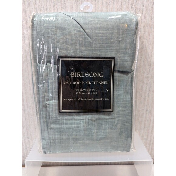 Birdsong Other - Birdsong One Rod Pocket Panel Curtain 50" X 84" Green